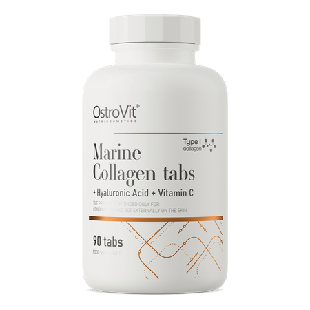 Коллаген «Ostrovit» Marine Collagen + Hyaluronic Acid + Vitamin C, 90 таблеток