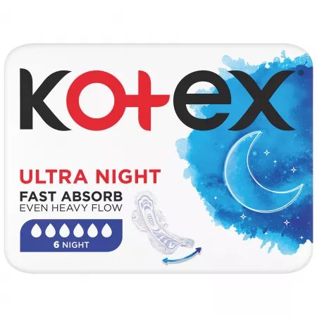 Прокладки гигиенические «Kotex» Ultra Night, 6 шт
