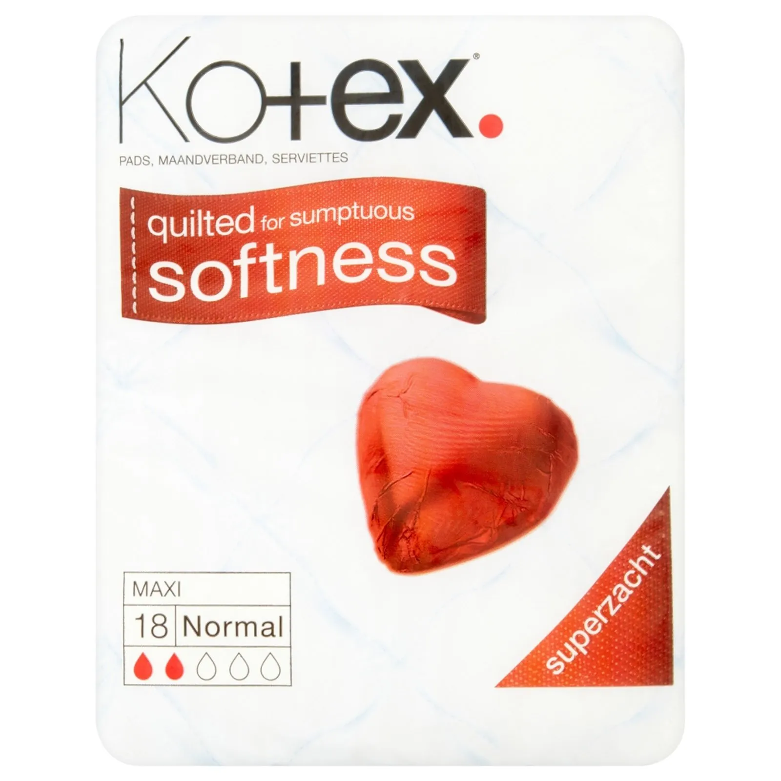 Прокладки гигиенические «Kotex» Maxi Normal Pads, 18 шт