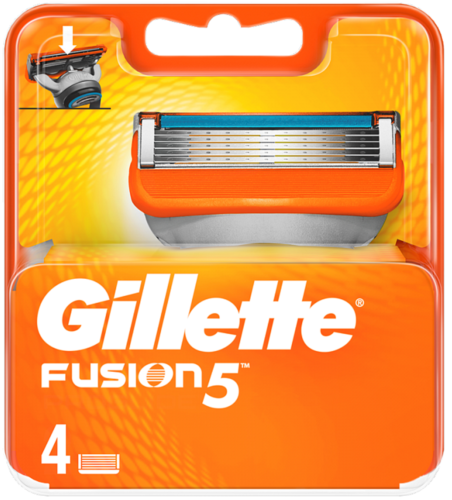 Сменные кассеты для бритья «Gillette» Fusion, 4 шт