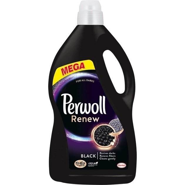 Гель для стирки «Perwoll» Renew black, 68 стирок, 3.74 л