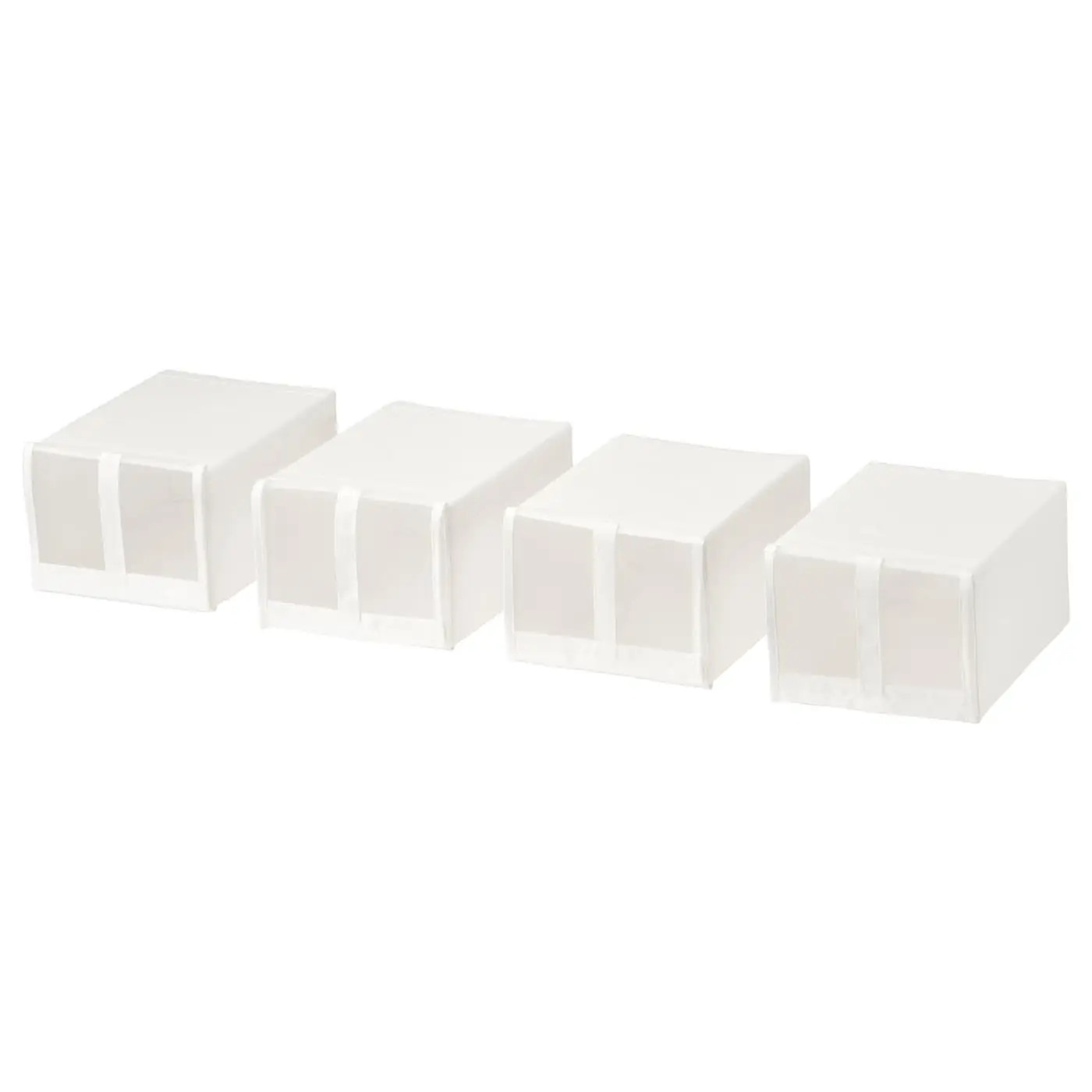 Коробка для обуви «Ikea» Skubb, белый, 22x34x16 см, 4 шт, 703.751.23