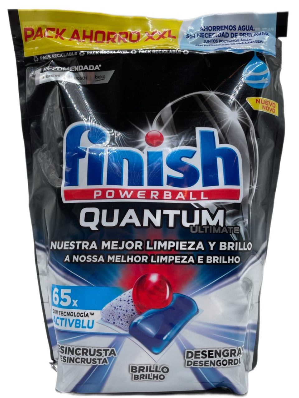 Таблетки для посудомоечных машин «Finish» Powerball Quantum Ultimate, 65 шт