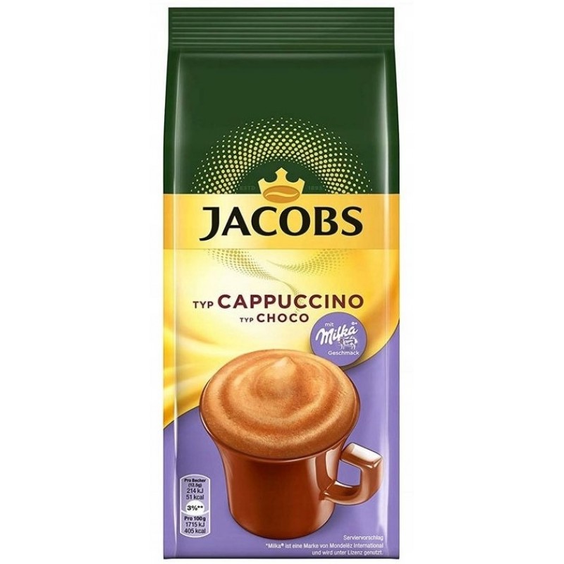 Кофе растворимый «Jacobs» Cappuccino, шоколад, 500 г