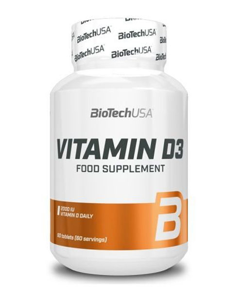Витамины «BiotechUSA» Vitamin D3, 60 капсул