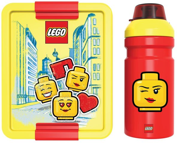 Набор для обеда «Lego» 40581725, для девочек, красный