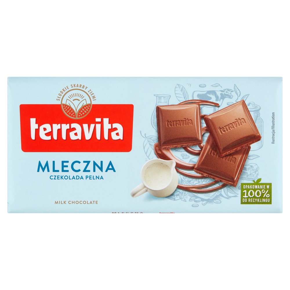 Шоколад молочный «Terravita» 32%, 100 г