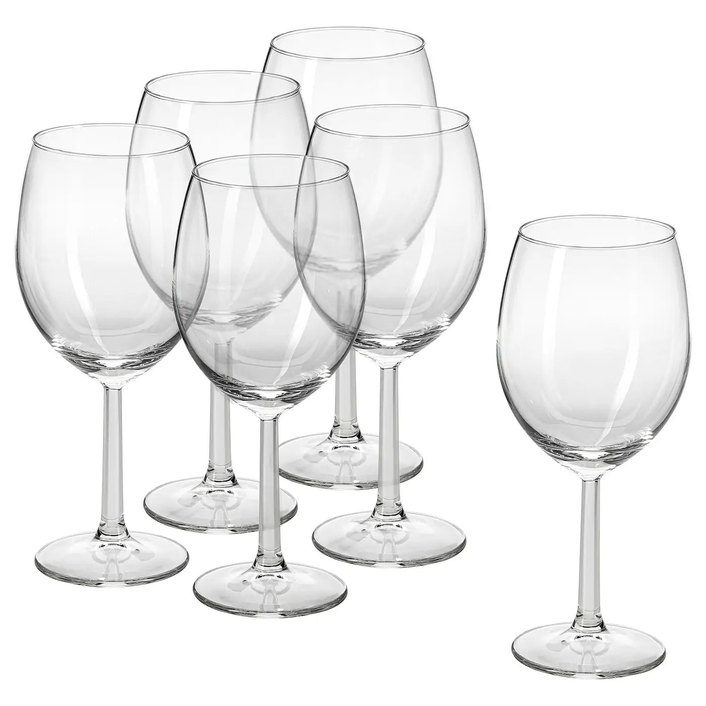 Бокал для вина «Ikea» Svalka, стекло, 440 мл, 6 шт, 804.730.24