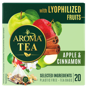 Чай черный «Aroma Tea» Сублимированное яблоко, 40 г