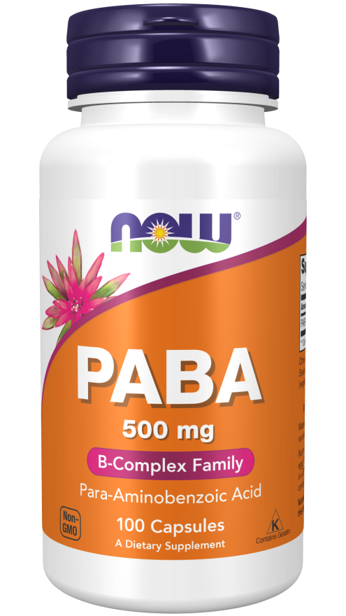 БАД «Now Foods» PABA 500 mg, 100 капсул