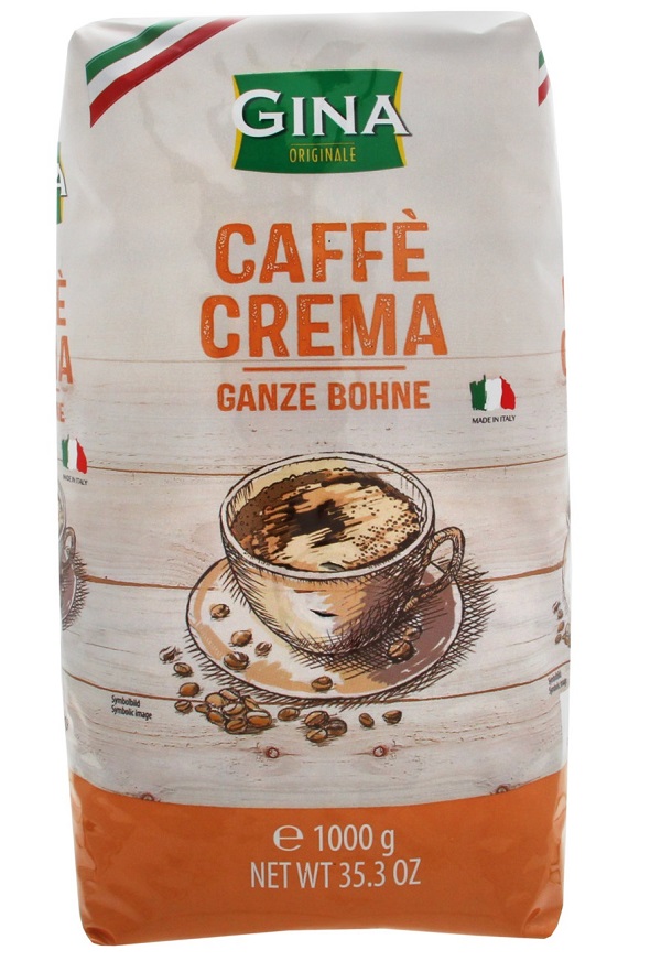 Кофе в зернах «Gina» Crema, 1000 г