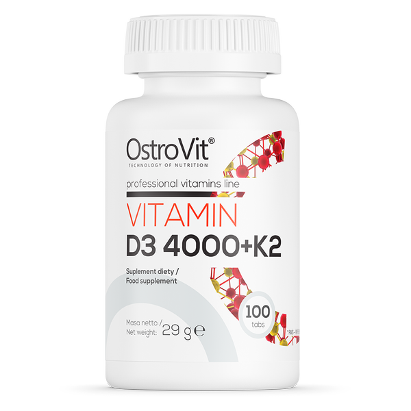 БАД«OstroVit» Витамин Д3 4000 + К2 100 таблеток