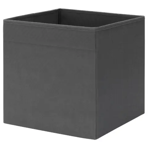 Коробка «Ikea» Fysse, темно-серая, 30x30x30 см