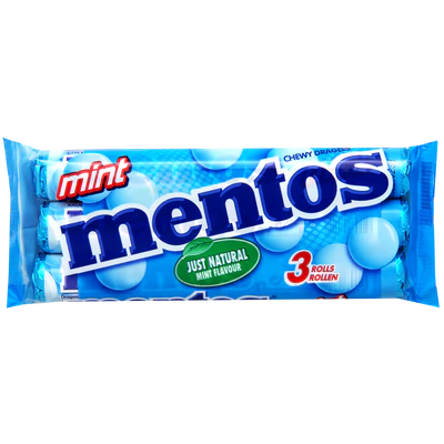 Конфеты жевательные «Mentos» Mint, 3 x 38 г