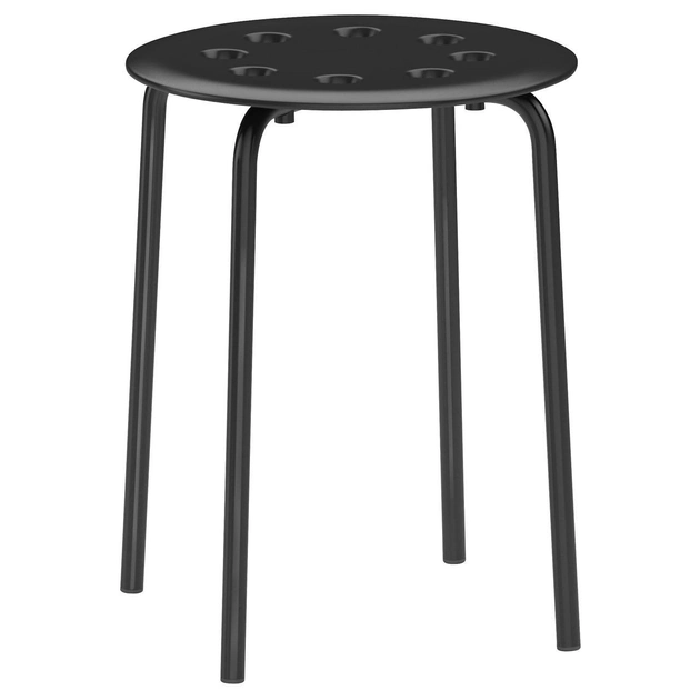 Табурет «Ikea» Marius, 45 см, черный, 603.609.28