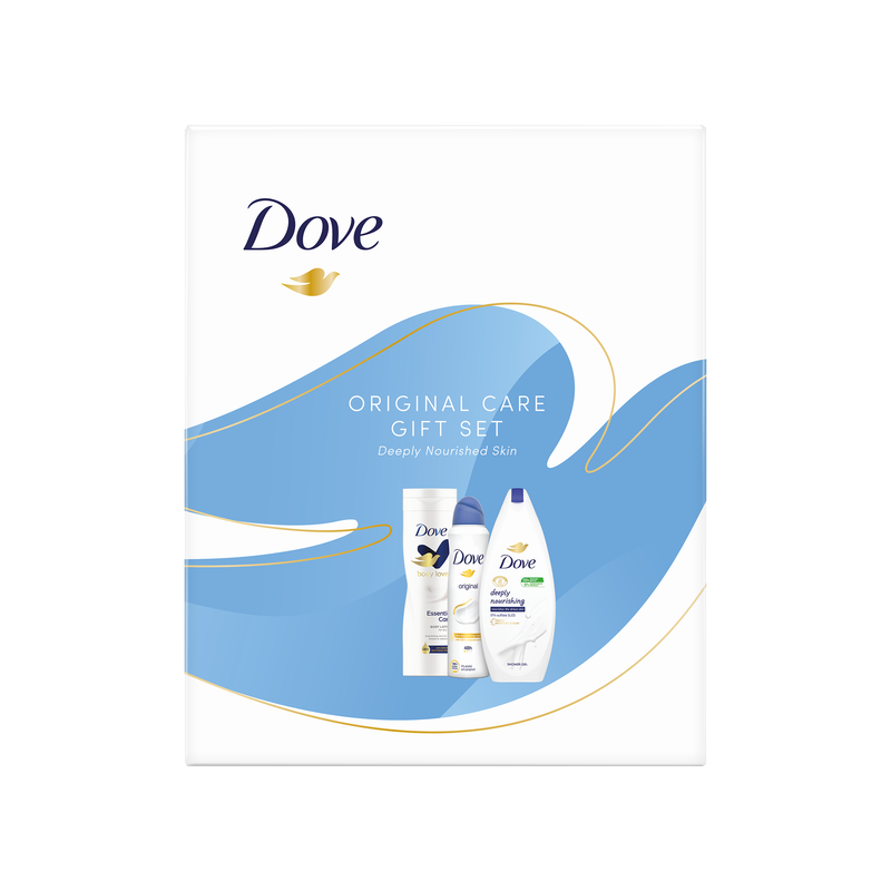 Набор подарочный «Dove» Original Care дезодорант-спрей, 150 мл+гель для душа, 250мл+лосьон для тела, 250мл