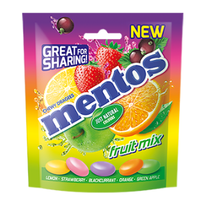 Конфеты жевательные «Mentos» Fruit Mix, 160 г
