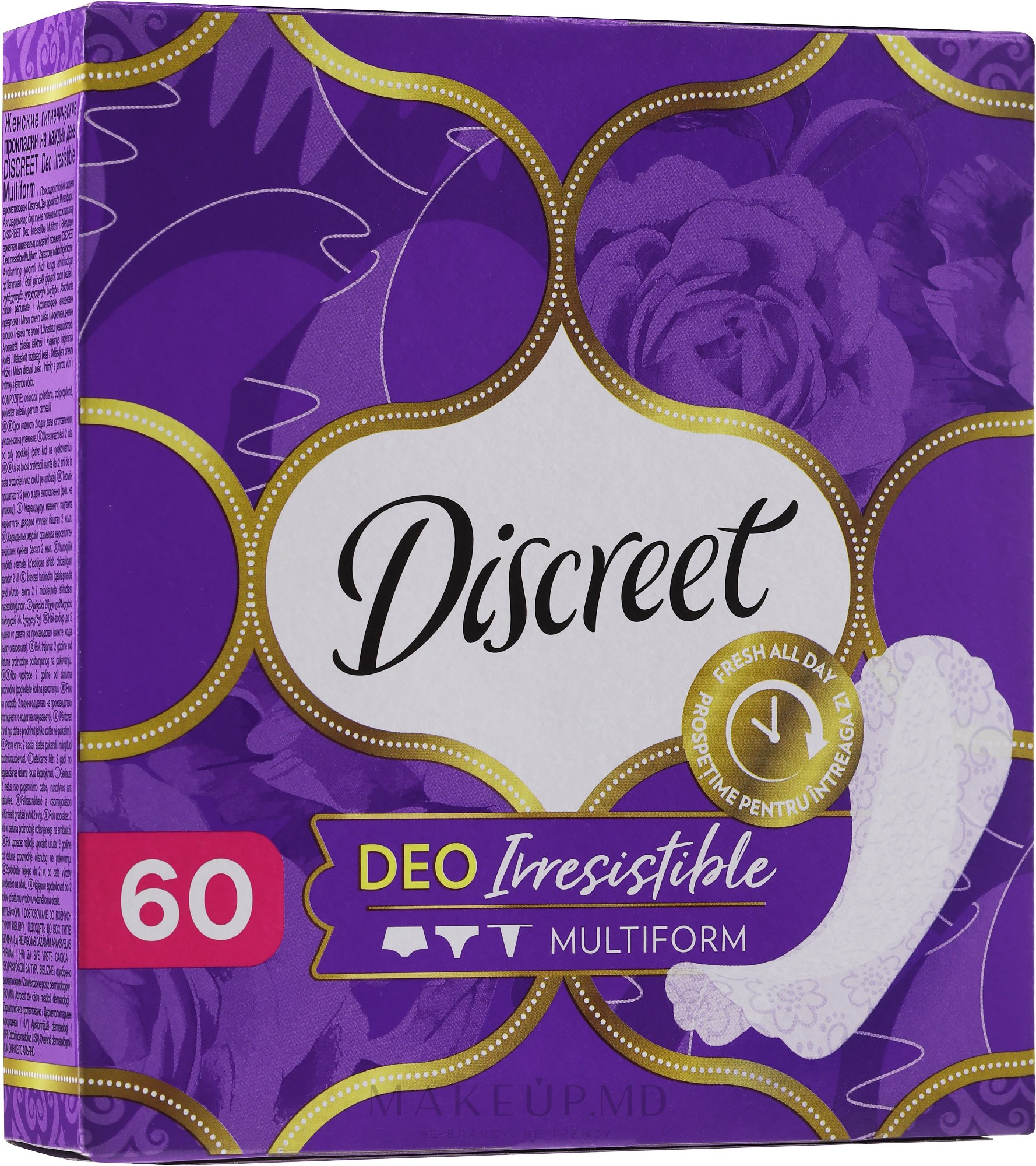 Прокладки женские «Discreet» Deo Irresistible Multiform Trio, 60 шт